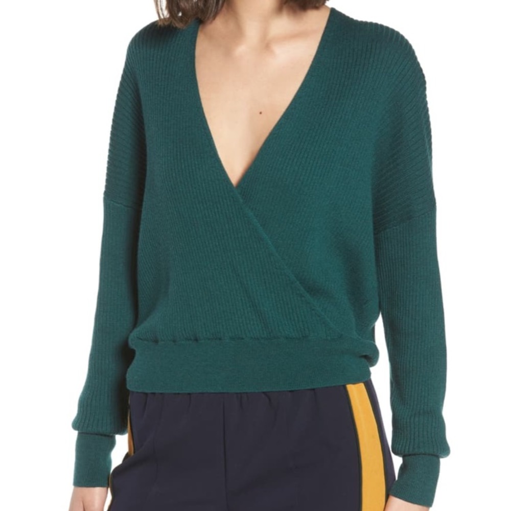 Leith Rib Wrap Sweater - Picture 2 of 5